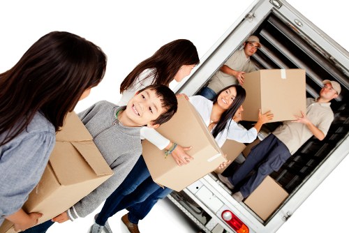 People using self storage in Hounslow for household items