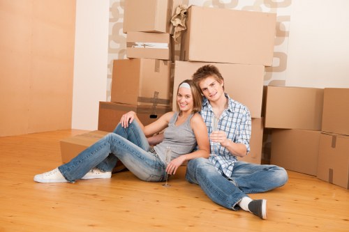 Customer completing a self storage booking agreement