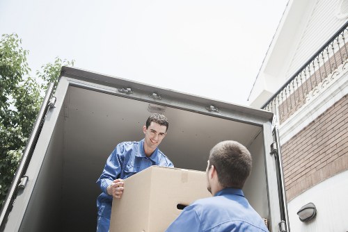 Removal van and moving equipment used for Hounslow relocations