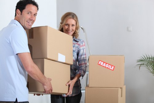 Moving boxes and protective packing materials prepared for a Hounslow move